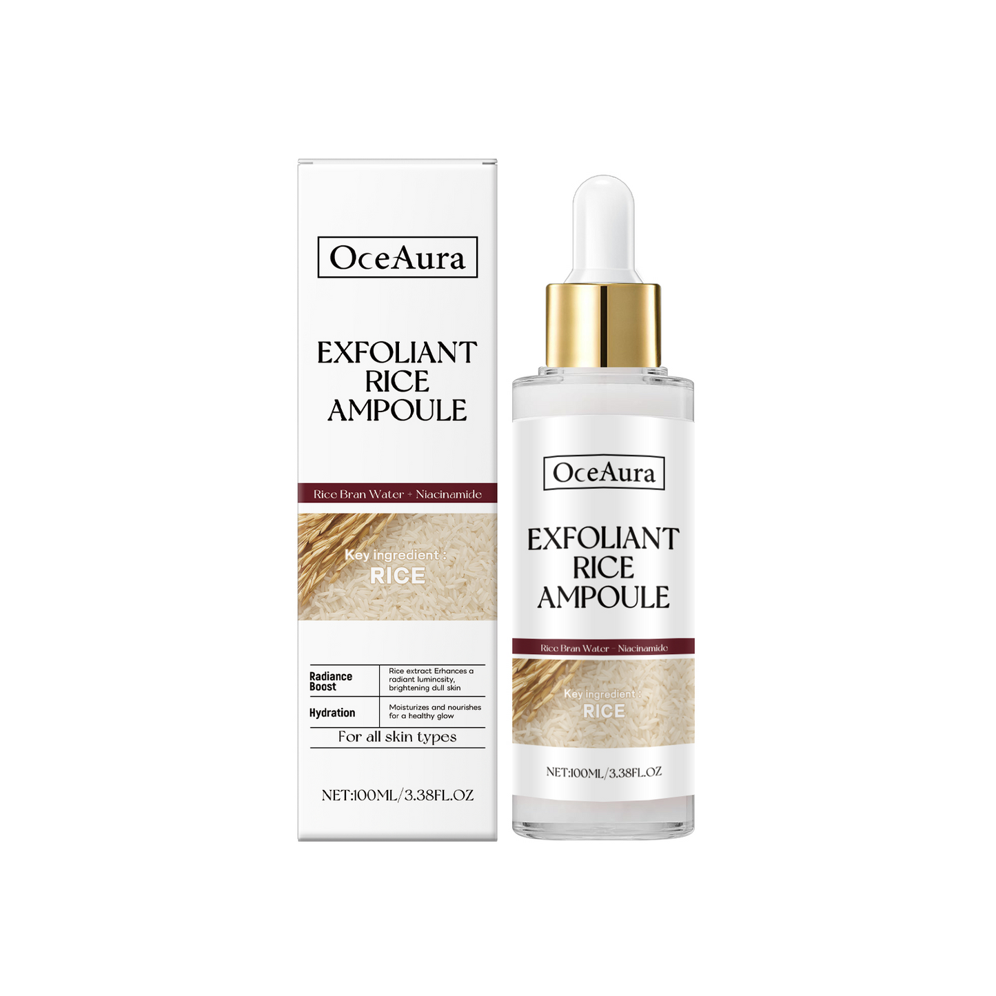 Exfoliante Facial de Arroz 100ml GlowRice™