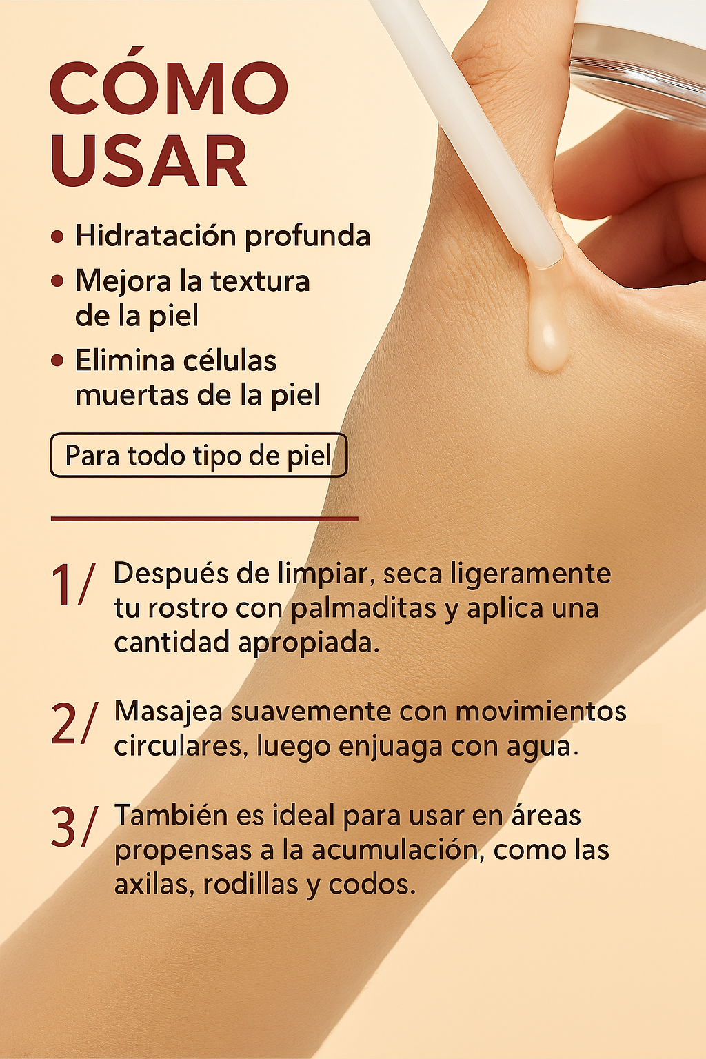 Exfoliante Facial de Arroz 100ml GlowRice™
